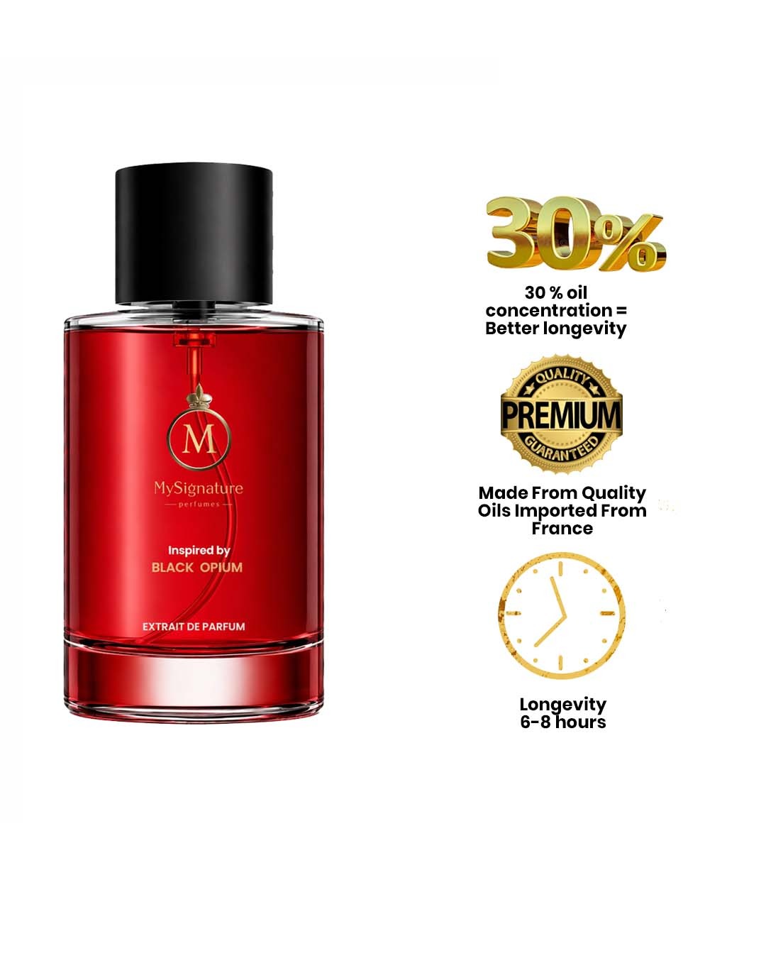 Inspired by Black Opium Over Red Yves Saint Laurent