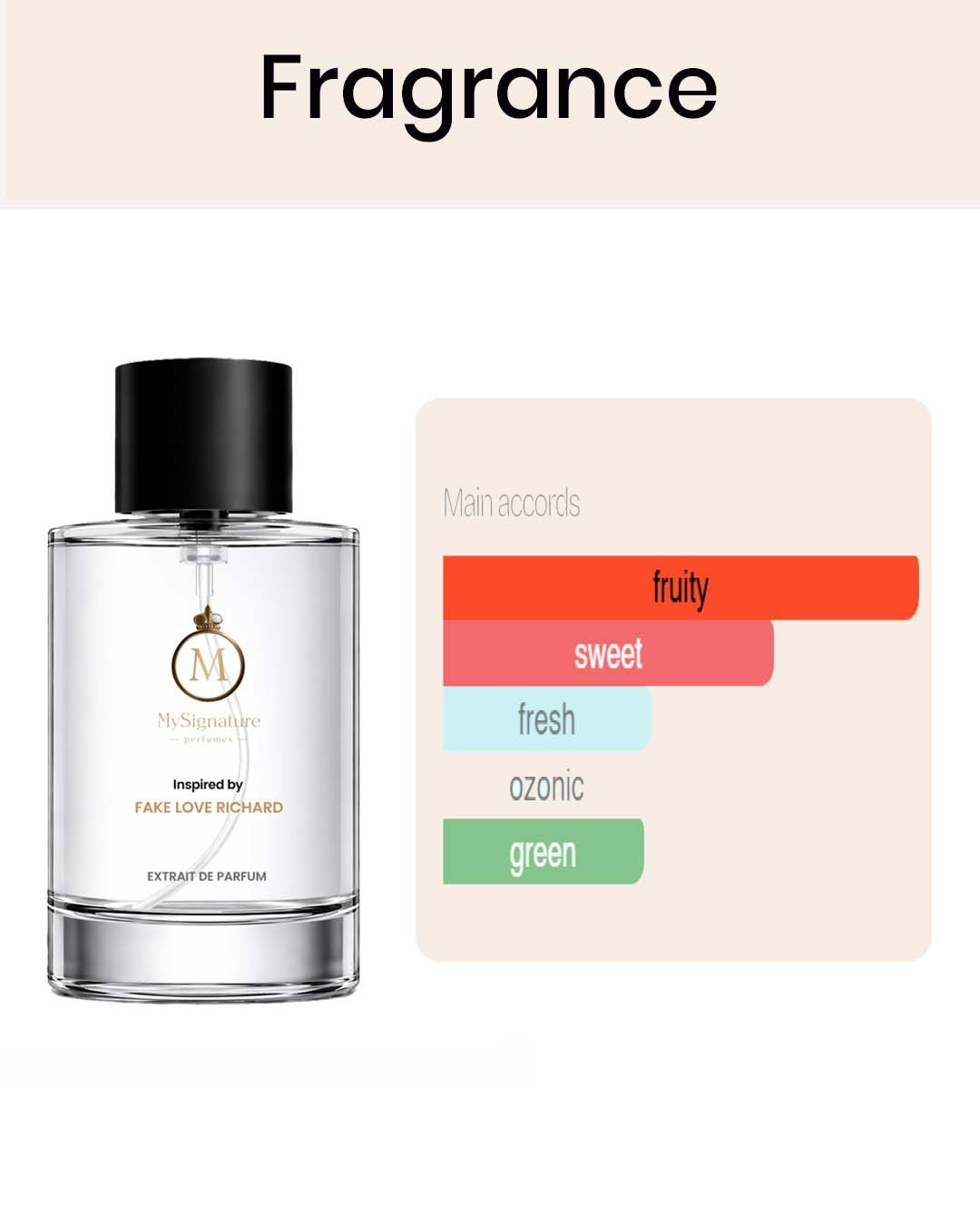 Inspired by Fake Love Richard Perfume – Sweet Fruity Floral Perfume for Women | Mysignatureperfumery